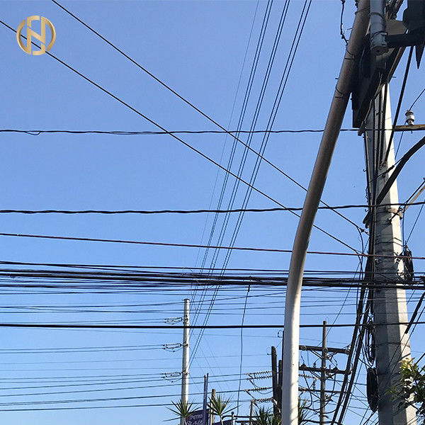 Poder de serviço público de alta tensão polo de 33KV 11M Steel Utility Pole 990daN