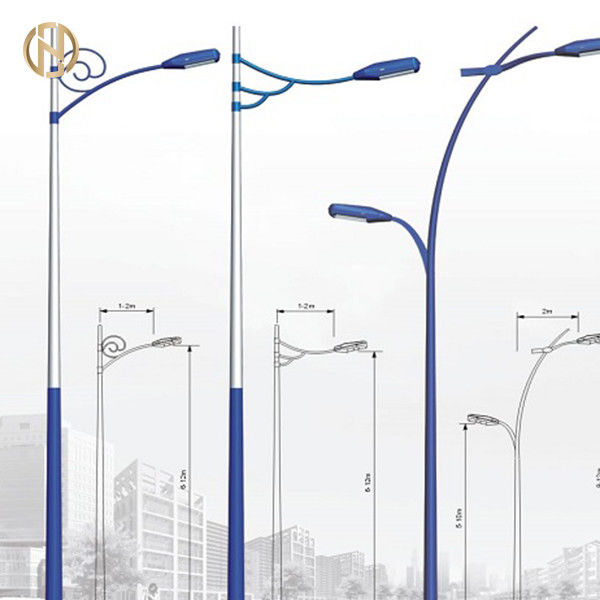 6 - anti corrosão polo claro de aço de 15M Street Light Pole com vário projeto