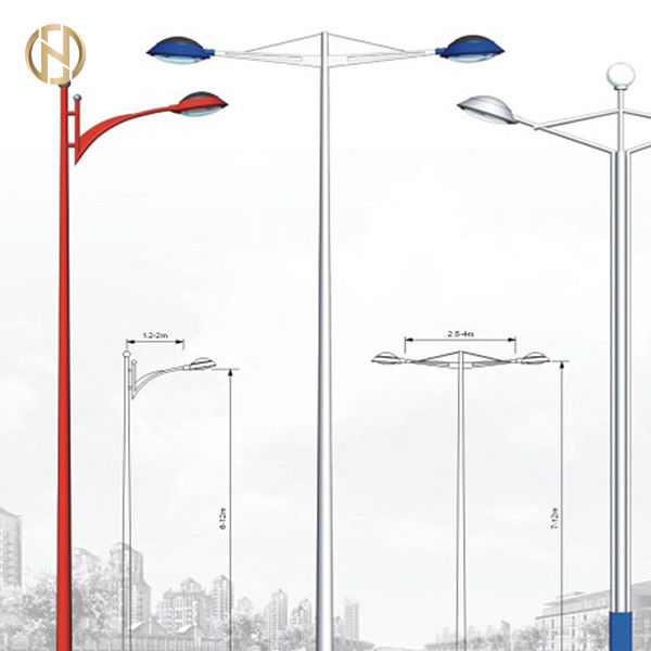 forma octogonal clara Q235B de polo de rua de 6M 8M 10M 12M/eixo de Q345B material