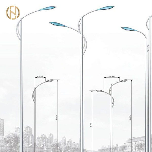 forma octogonal clara Q235B de polo de rua de 6M 8M 10M 12M/eixo de Q345B material