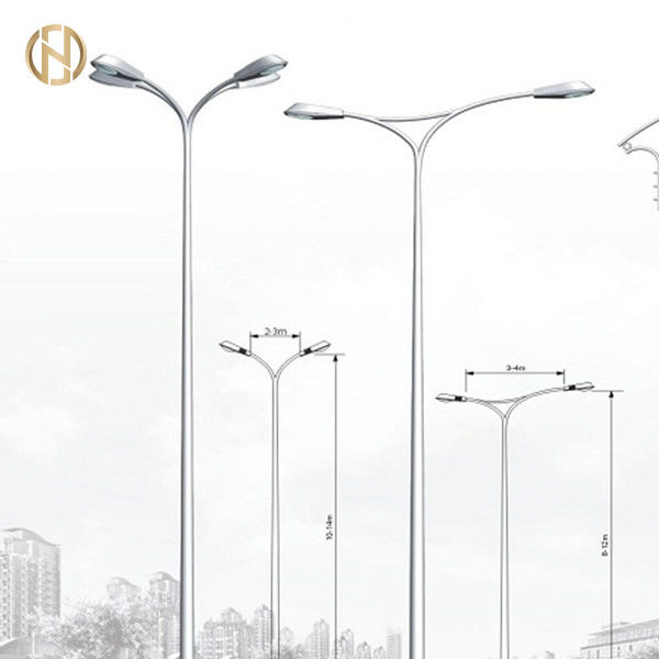 Rua galvanizada polo claro 3M 6M 9M 12M Custom Octagonal Light Polo