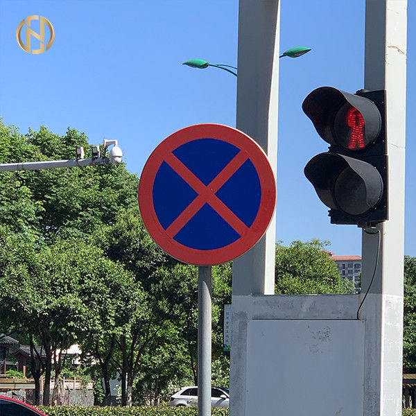 Sinal de estrada feito sob encomenda Polo galvanizado e tratamento de superfície de revestimento do pó