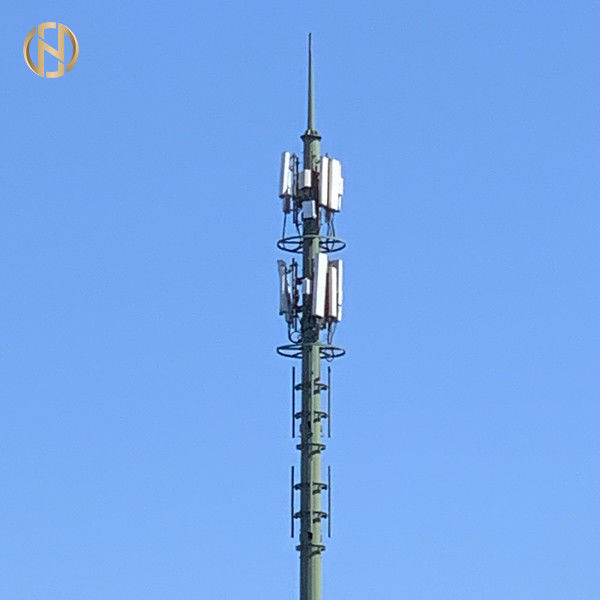 As telecomunicações 36m Monopole poligonais do cargo 35m da telecomunicação elevam-se