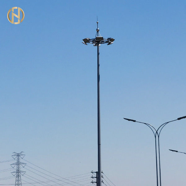 Torre alta do mastro de Polo do mastro 90FT alto de 80FT 85FT instalada no estádio