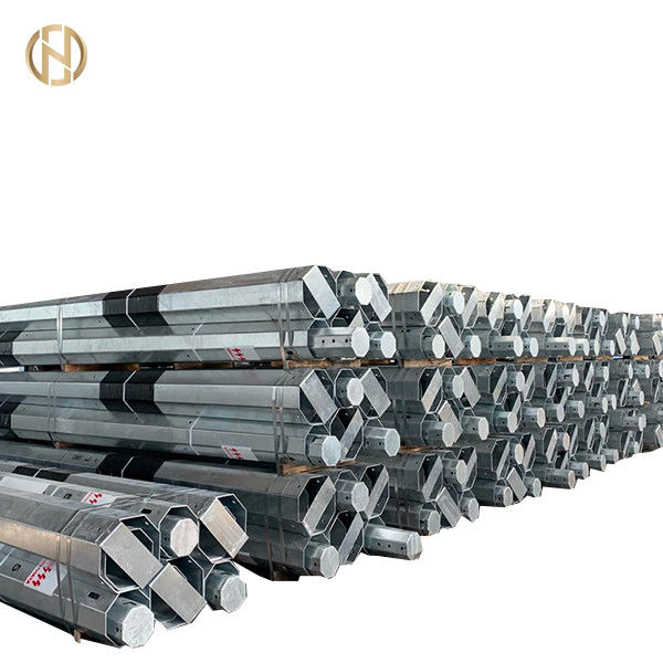 12M Galvanized Steel Light Polo para a distribuição de poder