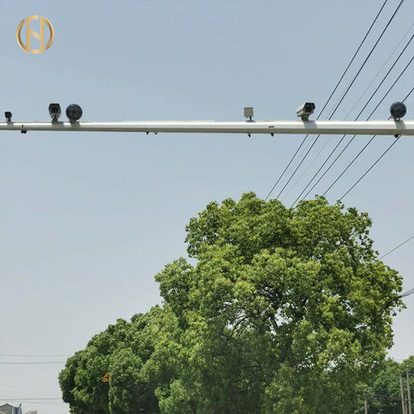 6MX12M Traffic Light Pole   O pó revestiu o aço octogonal Polo personalizou