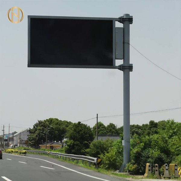 Montagem forte da placa de base dos cargos de sinal da estrada da estrutura com parafusos de âncora