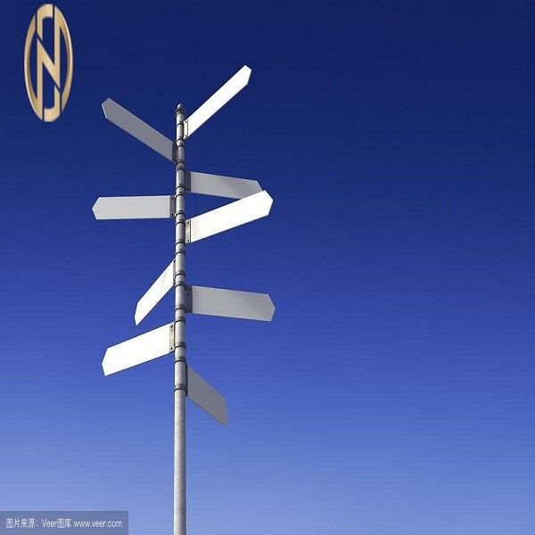 cargos de sinal de aço feitos sob encomenda da estrada de 6M 8M 10M Road Sign Pole Q235B