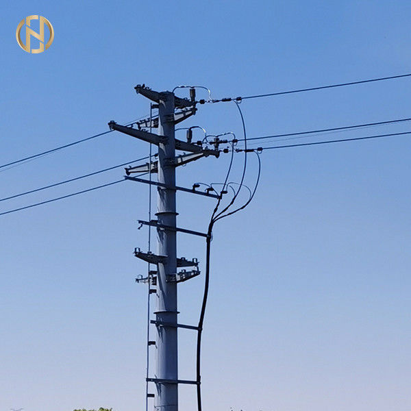 Poder personalizado polo 69KV 90FT Q460C elétrico de aço do metal do tamanho
