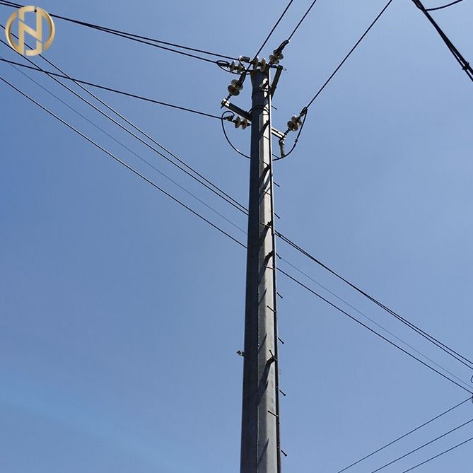 Aço tubular Polo de 161KV Q420 355Mpa para a linha de transmissão de energia