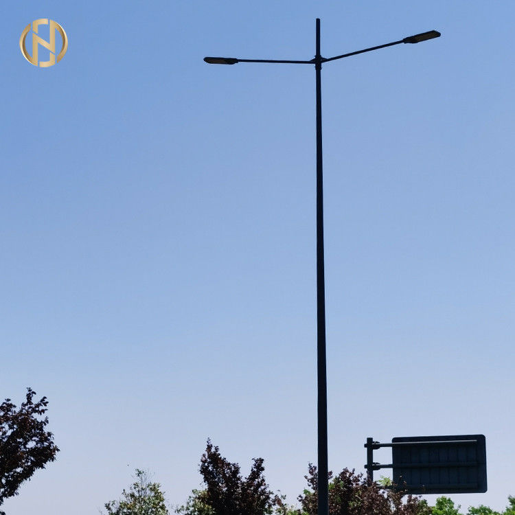 Design de poste de luz solar elétrica exterior personalizável com revestimento galvanizado a quente