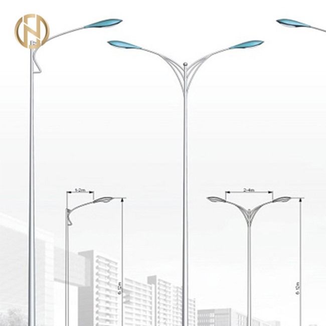 30M Q345B galvanizou a soldadura octogonal de Polo AWS D1.1 da luz de rua