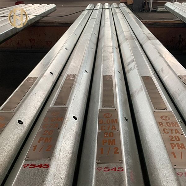 a espessura de 3-10mm galvanizou tolerâncias da dimensão de polo claro 2%