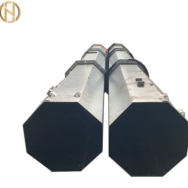Vento de aço Monopole galvanizado de polo de poder do metal resistente