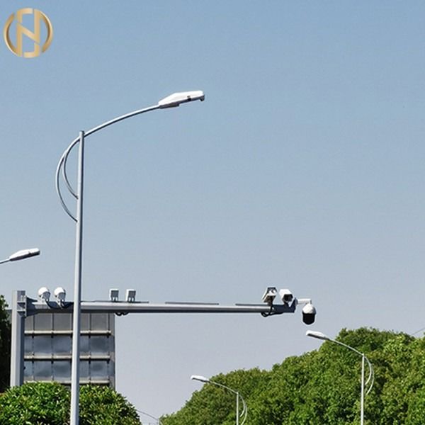 Braço reto do cargo da lâmpada da estrada da luz de rua do diodo emissor de luz de ASTM A123 Q345B
