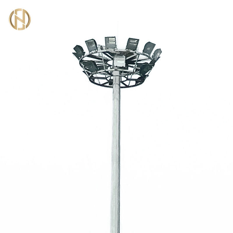 Estádio galvanizado de mastro alto para iluminação de campo desportivo 25M 28M 36M 40M altura