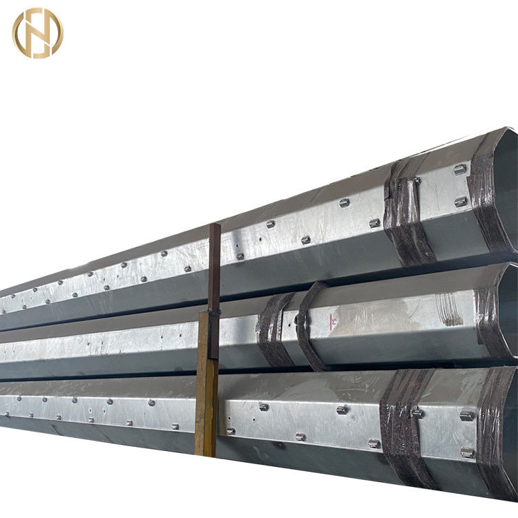 Linha de transmissão personalizada HDG de polo de poder 132KV do metal de superfície