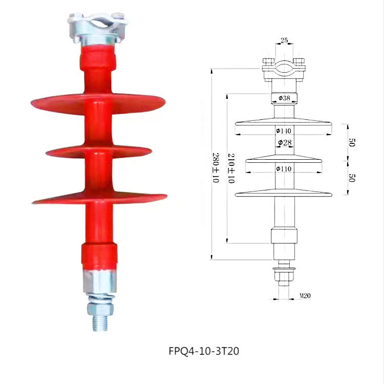 Isolador composto Pin Type High Voltage da série de FPQ