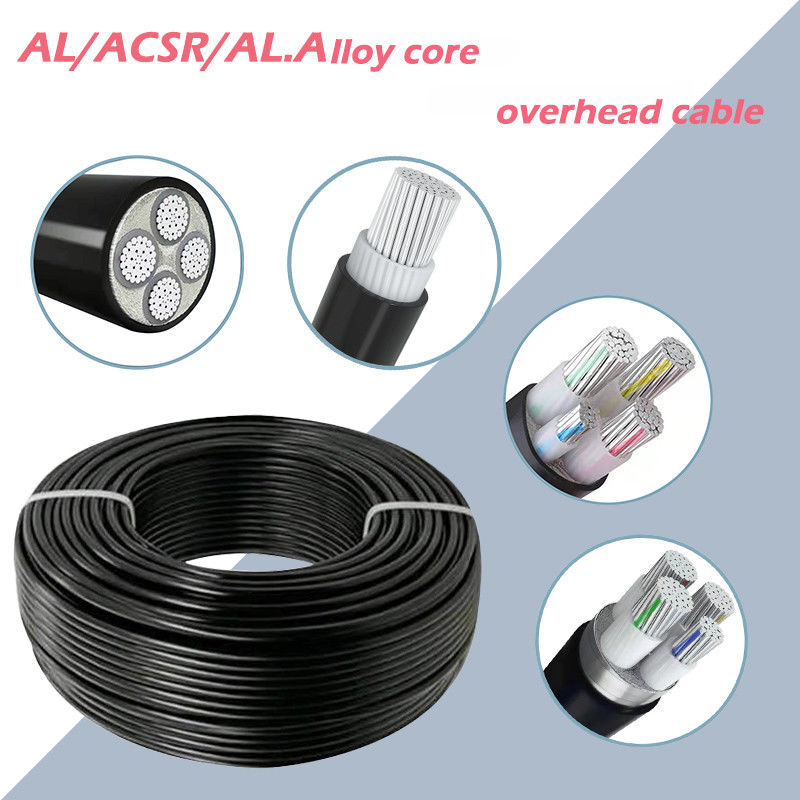 O PE do PVC isolou a tensão do fio de Overhead Power Cable do condutor da liga de AAC