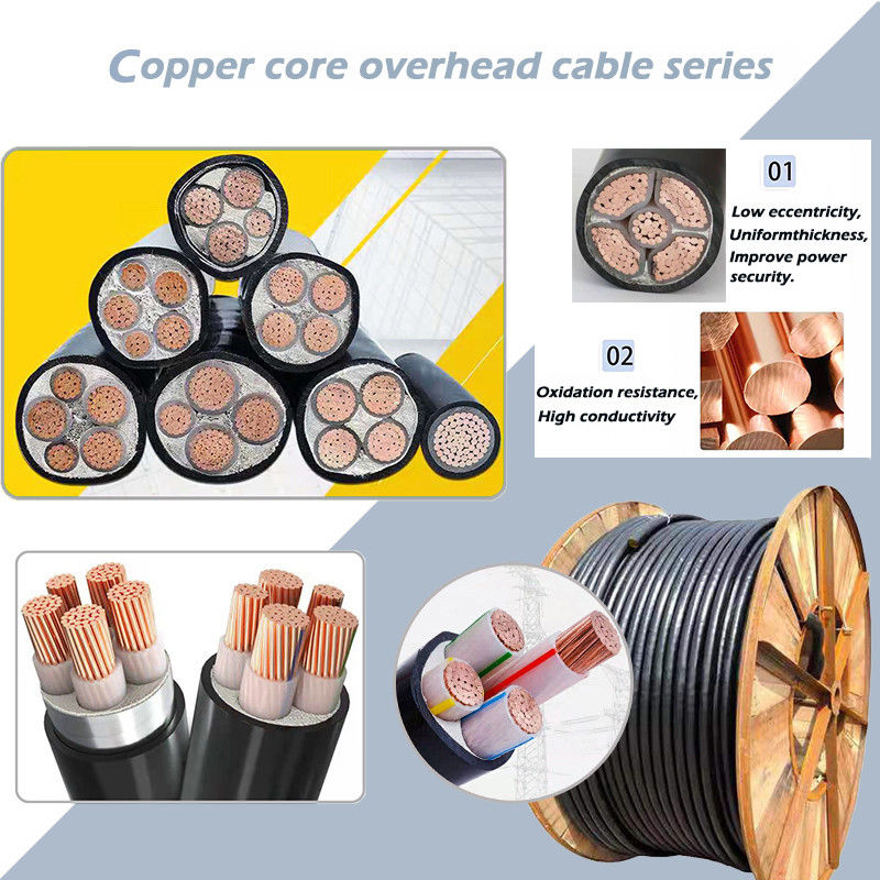 O PE do PVC isolou a tensão do fio de Overhead Power Cable do condutor da liga de AAC