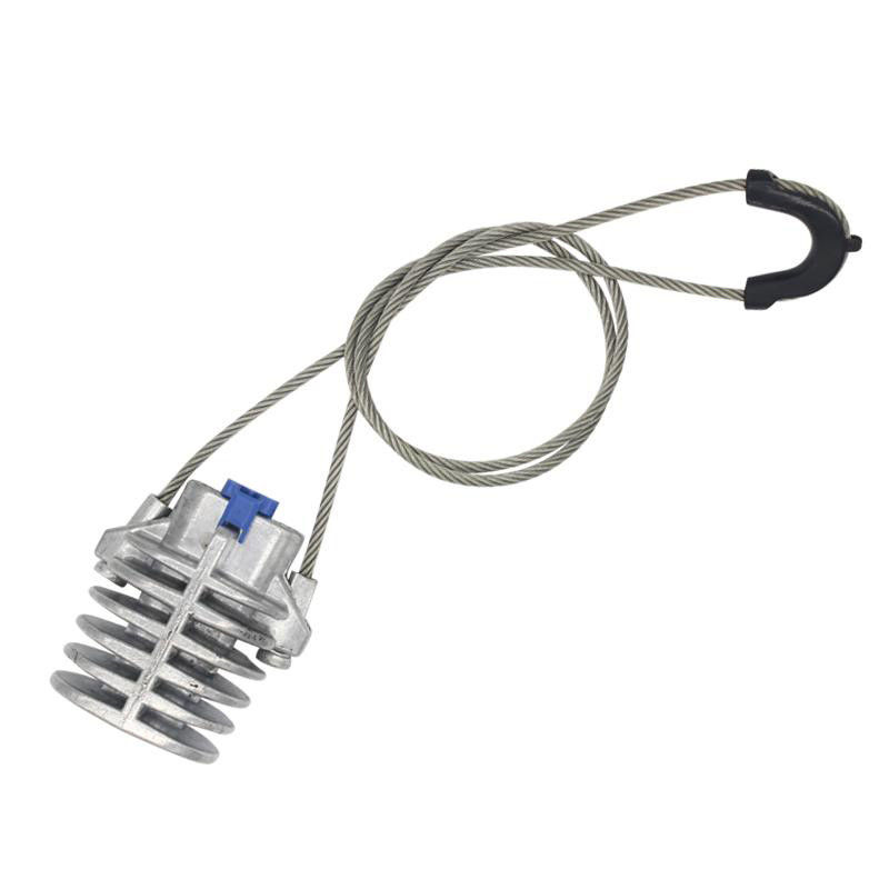 Sem saída ótico da braçadeira de tensão do cabo de grande resistência do metal que ancora a fibra da braçadeira da cunha