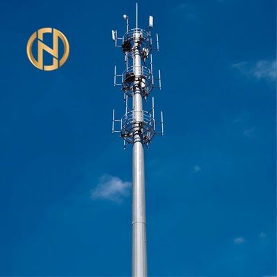 FUTAO Venda Quente Poste de Aço Galvanizado de 30m Monopole; Mastro de Antena de Torre de Telecomunicações Pesada para Estação Base 5G